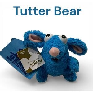 Tutter Bear In The Big Blue House 6” Plush Vintage Disney Store Jim Henson NWT